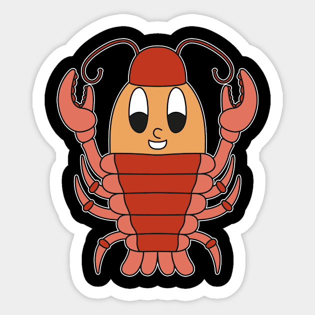 Lobster Egg Sticker by M.-P.-Mueller